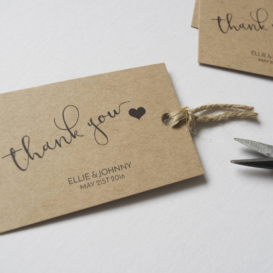 Personalised Wedding Favour Tags By Wonderland Invites Personalised Wedding Favour Tags