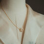 'Alitaptap' Hoop Pearl Pendant Necklace, thumbnail 1 of 8