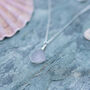 Cornish Sea Glass Pendant Rare Lavender, thumbnail 2 of 6