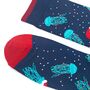 Men's Bamboo Socks Christmas Jellyfish, thumbnail 4 of 5