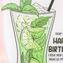 Personalised Mojito Cocktail Card, thumbnail 5 of 7
