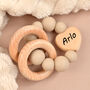 Personalised Unisex Baby Teether Rattle, thumbnail 1 of 4