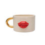 Red Lip Ceramic Mug With Gold Plated Handle, thumbnail 2 of 4