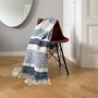 Berber Grainy Blue Throw, thumbnail 1 of 3