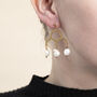 Chandelier Freshwater Pearl Rococo Earrings, thumbnail 1 of 2