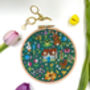 Country Cottage Garden Cross Stitch Kit, thumbnail 8 of 9