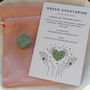 Green Aventurine Merkaba Star Gift With Pouch And Card, thumbnail 3 of 5