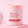Thank You Gift Funny Soy Wax Candle Good Egg, thumbnail 1 of 4