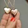 Engraved Heart Locket Hidden Message Box Necklace, thumbnail 6 of 12