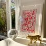 Vine And Dine Kitchen Print, thumbnail 3 of 4