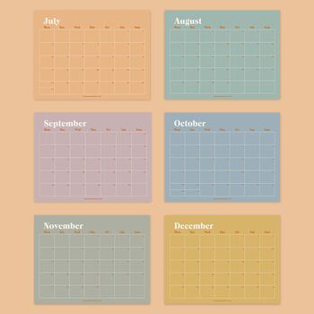 2023 Pastels Minimalist Calendar | A4 Calendar, 6 of 8