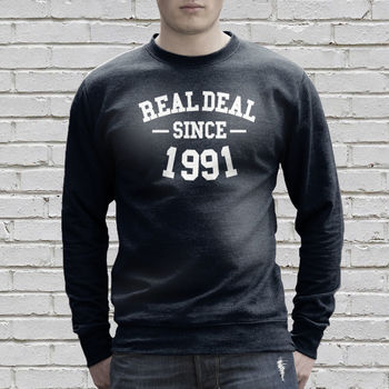 Personalised Real Deal Unisex Sweatshirt, 4 of 5