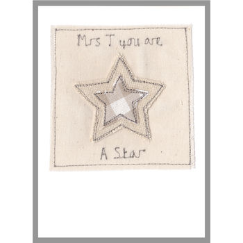 Personalised Star Teacher Thank You Card, 11 of 12