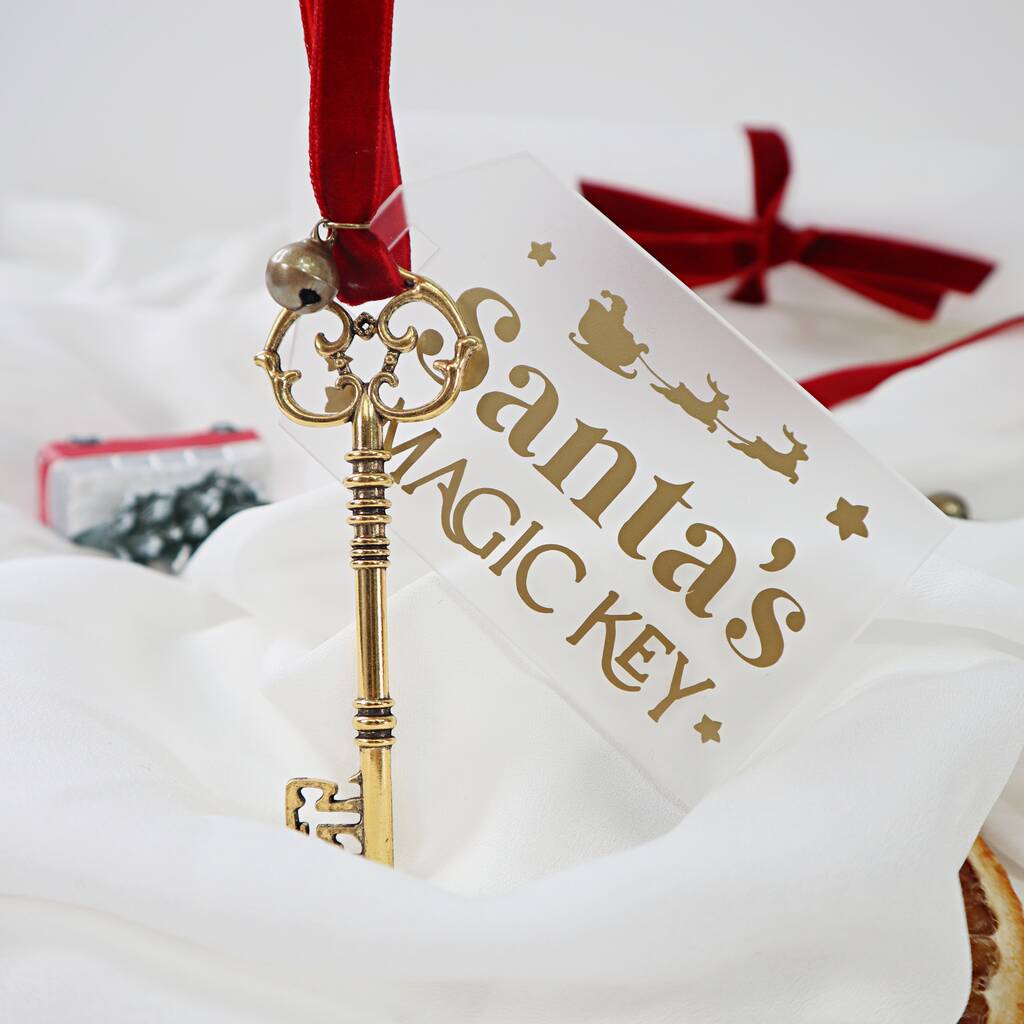 Santa's Magic Key Father Christmas Eve Gold Key, 1 of 7