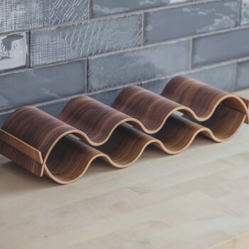 Walnut Wine Rack, 2 of 4