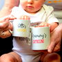 Personalised Cappuccino And Babyccino Mug Set, thumbnail 1 of 3