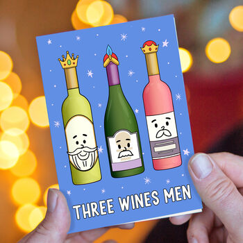 Funny Wine Christmas Card, 3 of 3