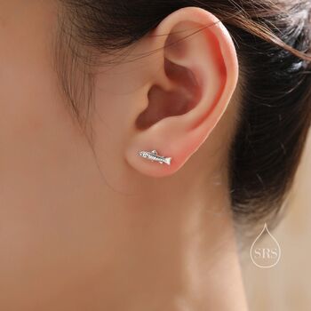 Trout Fish Stud Earrings In Sterling Silver, 2 of 12