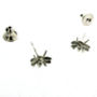 Sterling Silver Mini Bee Stud Earrings, thumbnail 3 of 6