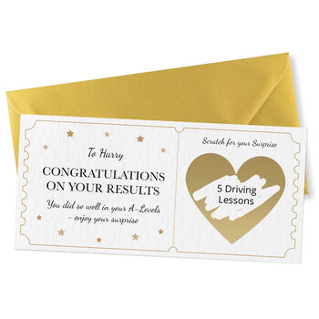 Personalised Scratch Card Reveal, 6 of 7