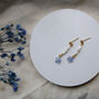 Forget Me Not Freshwater Pearl Stud Earrings, thumbnail 4 of 12