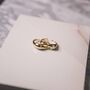 Indra Double Wave Ring Set | 18 K Gold Plated, thumbnail 7 of 9
