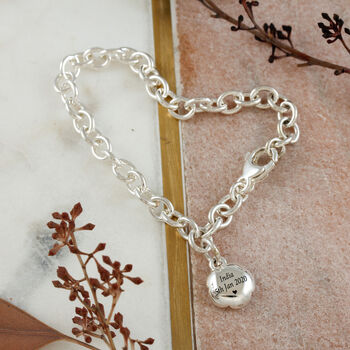 Rose Flower Personalised Silver Charm, 6 of 9