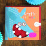 Laser Cut Armadillo Birthday Card, thumbnail 4 of 5