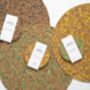 Navy Round Speckled Cork Placemat, thumbnail 1 of 3