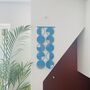 Blue Cut Out Plywood Geometric Wall Art, thumbnail 3 of 5