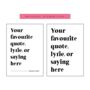 Personalised Quote Print Black And White, thumbnail 5 of 5