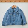 Personalised Flopsy Bunny Children's Denim Jacket, thumbnail 2 of 3