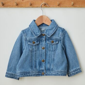 Personalised Flopsy Bunny Children's Denim Jacket, 2 of 3