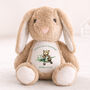 Personalised First Holiday Bunny Plush Gift, thumbnail 1 of 2
