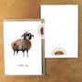 Christmas Swaldale Sheep Greetings Card, thumbnail 2 of 6