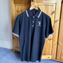 Personalised Dad/Grandad/Name/Initials Football Hobby Polo Shirt, thumbnail 3 of 4
