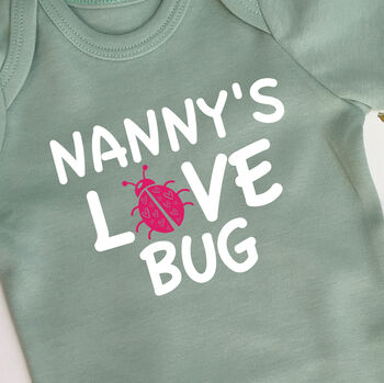 Personalised Love Bug Babygrow, 2 of 7