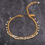 Pearl And Vermeil Graduated Row Bracelet, thumbnail 2 of 4