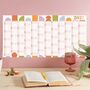 2027 Year Wall Planner | Landscape | Geometric Citrus Splash, thumbnail 1 of 5