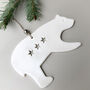 Polar Bear Handmade Christmas Tree Decoration, thumbnail 3 of 5