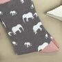 Bamboo Elephants Socks In Grey, thumbnail 2 of 2