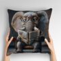 Elephant Scholar Hand Made Poly Linen Cushions, thumbnail 3 of 7