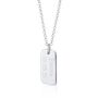 Engraved Sterling Silver Small Tag Necklace, thumbnail 6 of 6