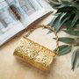 Paro Gold Brass Clutch, thumbnail 1 of 4