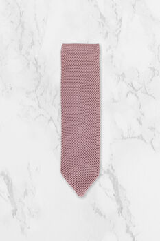 Wedding Handmade Polyester Knitted Tie In Dusty Pink, 5 of 8