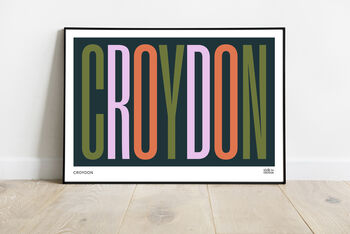 Croydon Typographic Print, 2 of 5