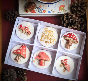 Personalised' Fun Guy 'Mushroom Biscuit Box, 2 of 5