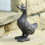 6th Anniversary Iron Duck Garden Ornament, thumbnail 3 of 9