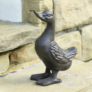 6th Anniversary Iron Duck Garden Ornament, 3 of 9