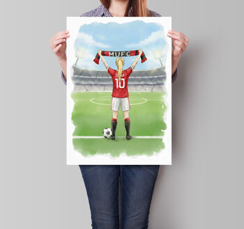 Female Football Gift Print, 4 of 10